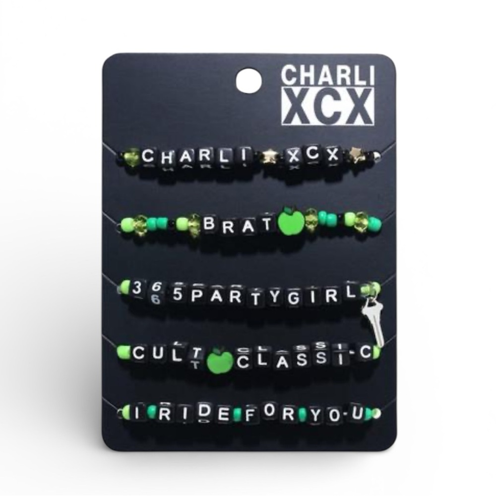 5-Pack Charli XCX Beaded Bracelet Set - NWT